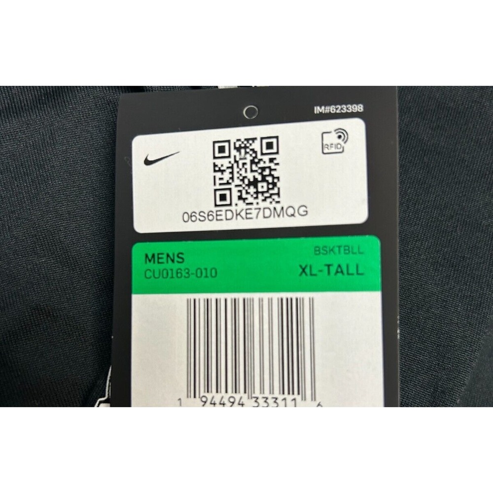 New Nike NBA Chicago Bulls Dri-Fit Black White Pullover Size XLT CU0163-010 - Picture 5 of 10